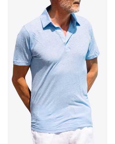 Les Canebiers Salins Polo T-Shirt - Blue