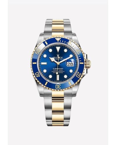 Rolex Oyster Perpetual Submariner Date 41 Watch - Blue