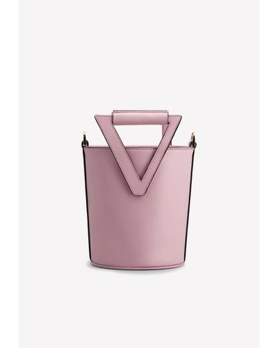 Roger Vivier Mini Rv Bucket Bag - Pink