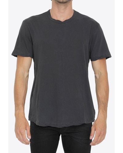 James Perse Basic Crewneck T-Shirt - Black