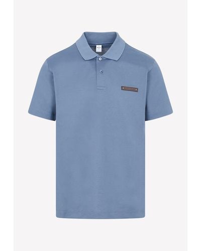 Berluti Logo Patch Polo T-shirt - Blue