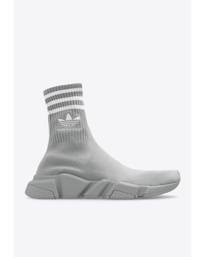 Balenciaga X Adidas Speed Primeknit Sneakers - Gray