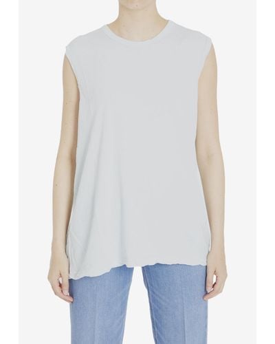 James Perse Sleeveless Solid T-Shirt - White