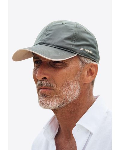 Les Canebiers Embroidered Baseball Cap - Gray