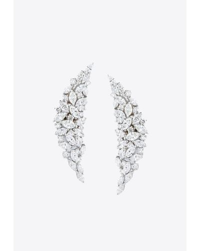YEPREM Y-Couture Diamond Earrings - White
