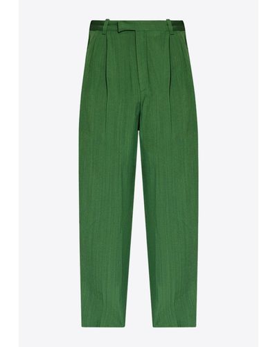 Jacquemus Titolo Pleated Pants - Green