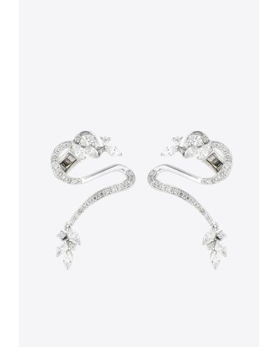 YEPREM Diamond Stud Earrings - Metallic