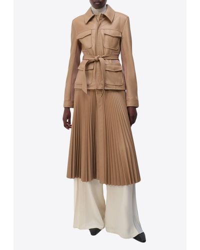 Jonathan Simkhai Romina Jacket With Skirt - Brown