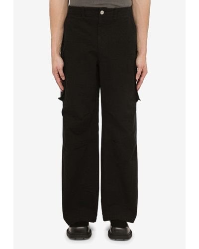 Our Legacy Straight-Leg Cargo Trousers - Black
