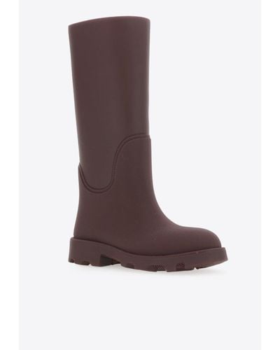 Burberry Marsh Knee-High Rain Boots - Brown