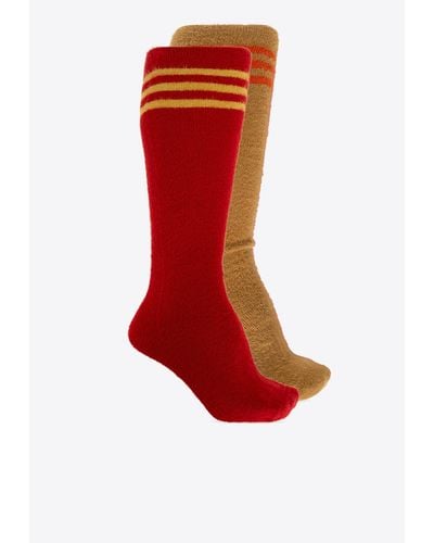 adidas Originals X Wales Bonner Knee-Length Socks - Red