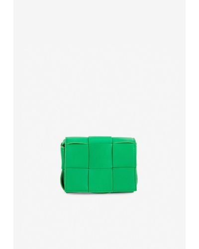 Bottega Veneta Mini Candy Cassette Crossbody Bag - Green