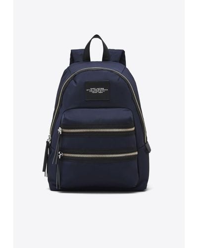 Marc Jacobs The Medium Biker Zipped Backpack - Blue