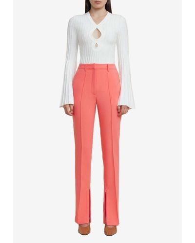 Acler Newland High-Waist Trousers - Red