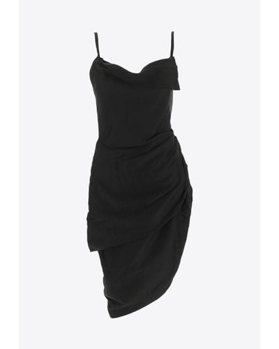 Jacquemus La Robe Saudade Mini Dress - Black