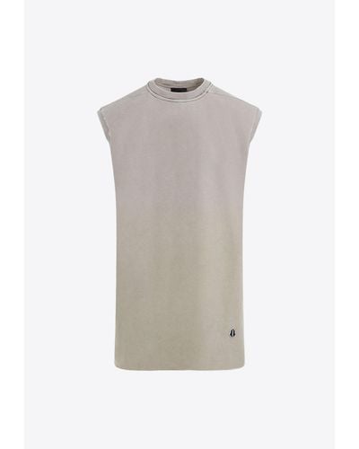 Moncler Tarp Degrade Sleeveless T-Shirt - Grey