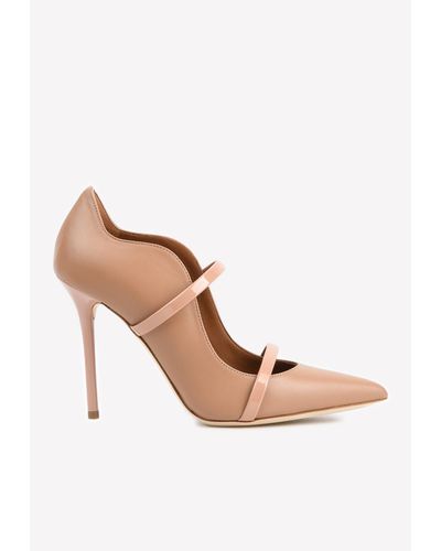 Malone Souliers Maureen 100 Court Shoes In Nappa Leather - Pink