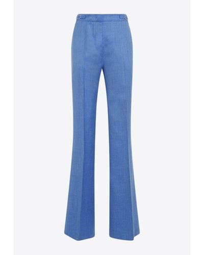 Gabriela Hearst Vesta Tailored Pant - Blue