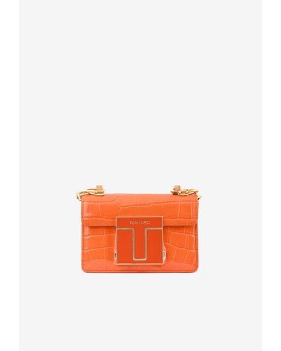 Tom Ford Mini 001 Chain Shoulder Bag - Orange