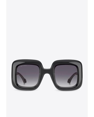 Etro Paisley Square-Frame Sunglasses - Grey