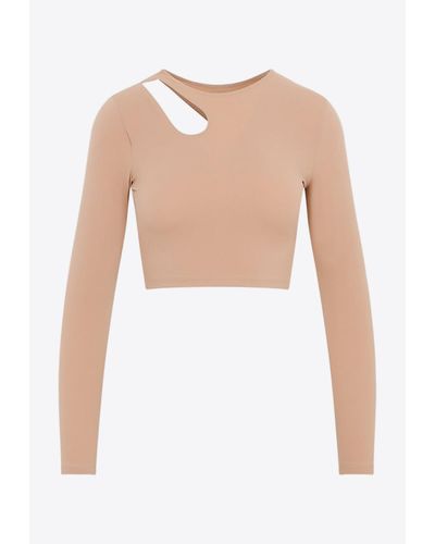 Wolford Long-Sleeved Cropped Top - White