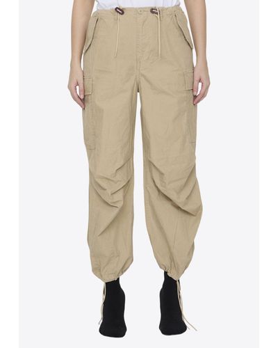R13 Balloon Army Cargo Trousers - Natural