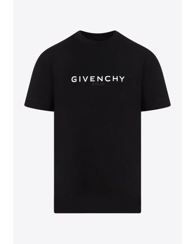 Givenchy Logo Print Short-Sleeved T-Shirt - Black