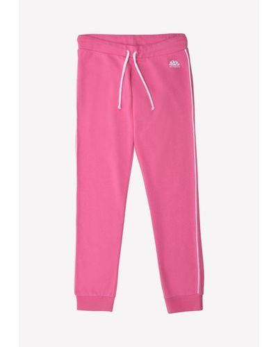 Sundek Federica Cotton Track Trousers - Pink