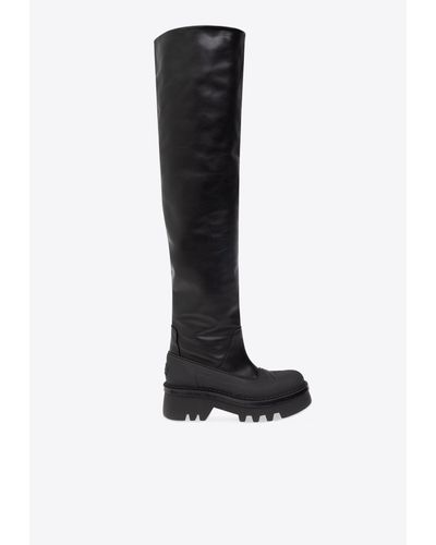 Chloé Raina 60 Over-The-Knee Leather Boots - Black