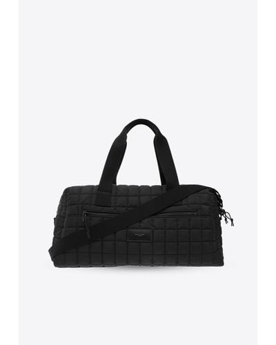 Saint Laurent Nuxx Quilted Duffel Bag - Black