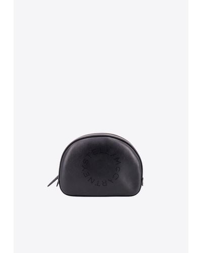 Stella McCartney Perforated Logo Vanity Bag - Black