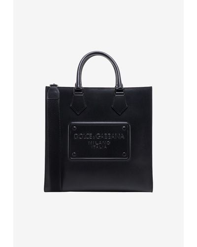 Dolce & Gabbana Logo Messenger Bag - Black