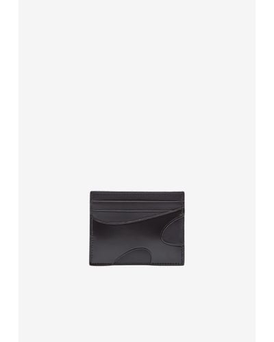 Ferragamo Leather Cardholder With Cut-Outs - White