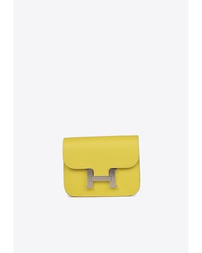 Hermès Constance Slim Wallet - Yellow