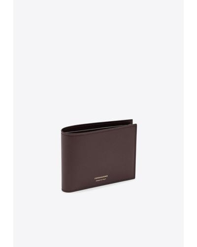 Ferragamo Classic Calf Leather Wallet - White