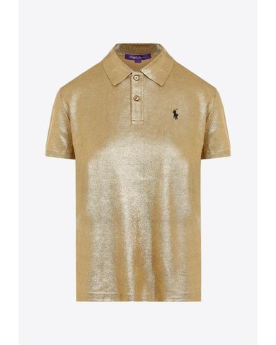 Ralph Lauren Short-Sleeved Polo T-Shirt - Natural