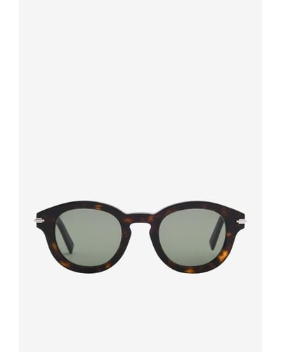 Dior Diorblacksuit Round Sunglasses - Green