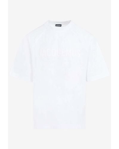 Jacquemus Printed Logo Crewneck T-Shirt - White