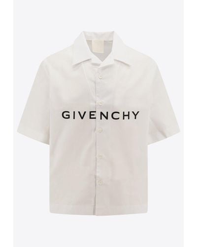 Givenchy Logo-Print Short-Sleeved Shirt - White