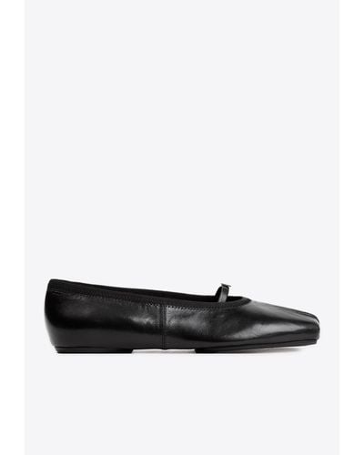 Givenchy Square-Toe Ballet Flats - White