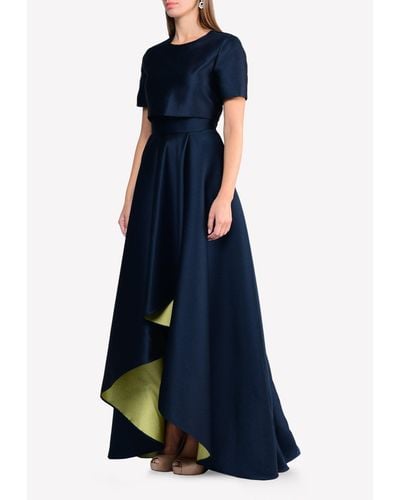 Jason Wu Livienne High-Low Gown - Blue