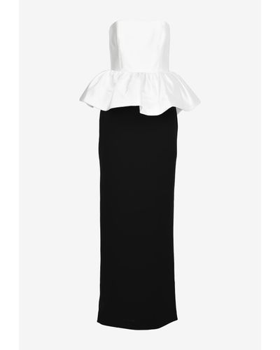 Solace London Maddison Strapless Maxi Dress - Black