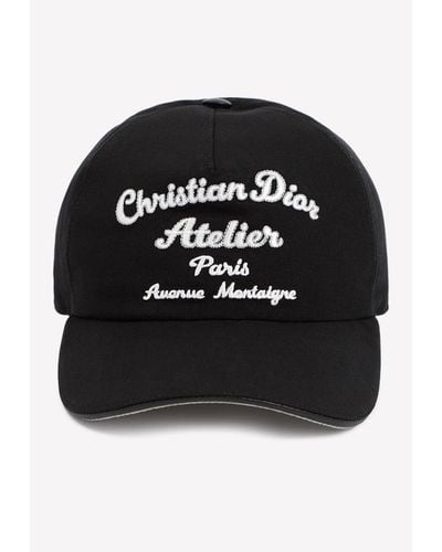 Dior Embroidered Baseball Cap - Black