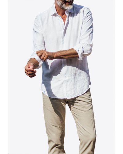 Les Canebiers Divin Button-Up Shirt - White