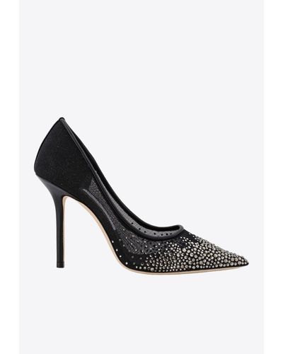 Givenchy Love 100 Crystal Mesh Court Shoes - Black