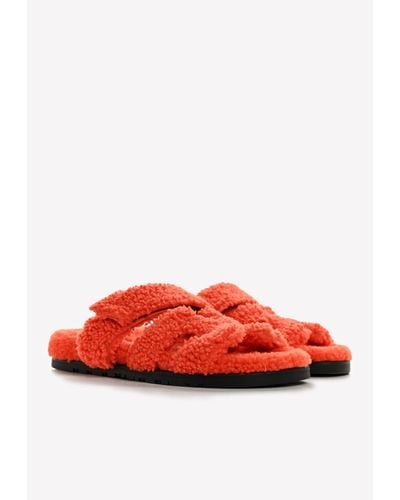 Hermès Chypre Sandals - Red