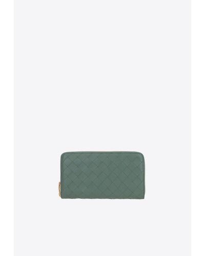 Bottega Veneta Zip-Around Wallet - Green