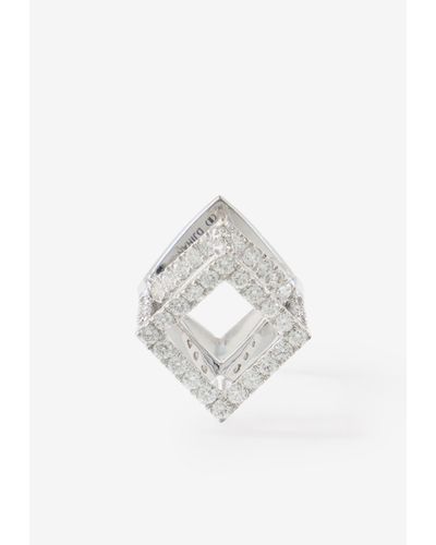Djihan Cube Mirage Diamond Ring - White