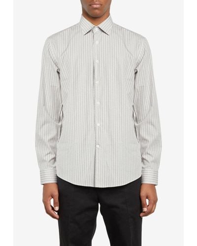 Ferragamo Gancini Button-Up Shirt - White