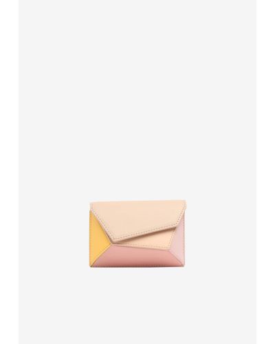 Mlouye Mini Naomi Geometric Wallet - White